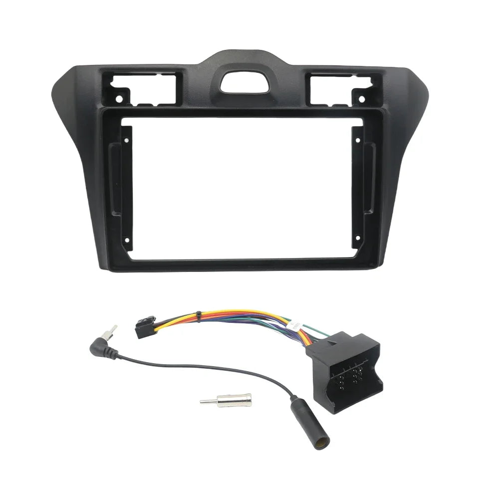 for Ford Figo 2009-2012 9 inch Universal Car Radio Frame Dash Kit Install Facia Console Bezel GPS Adapter 9inch Plate Trim Cover