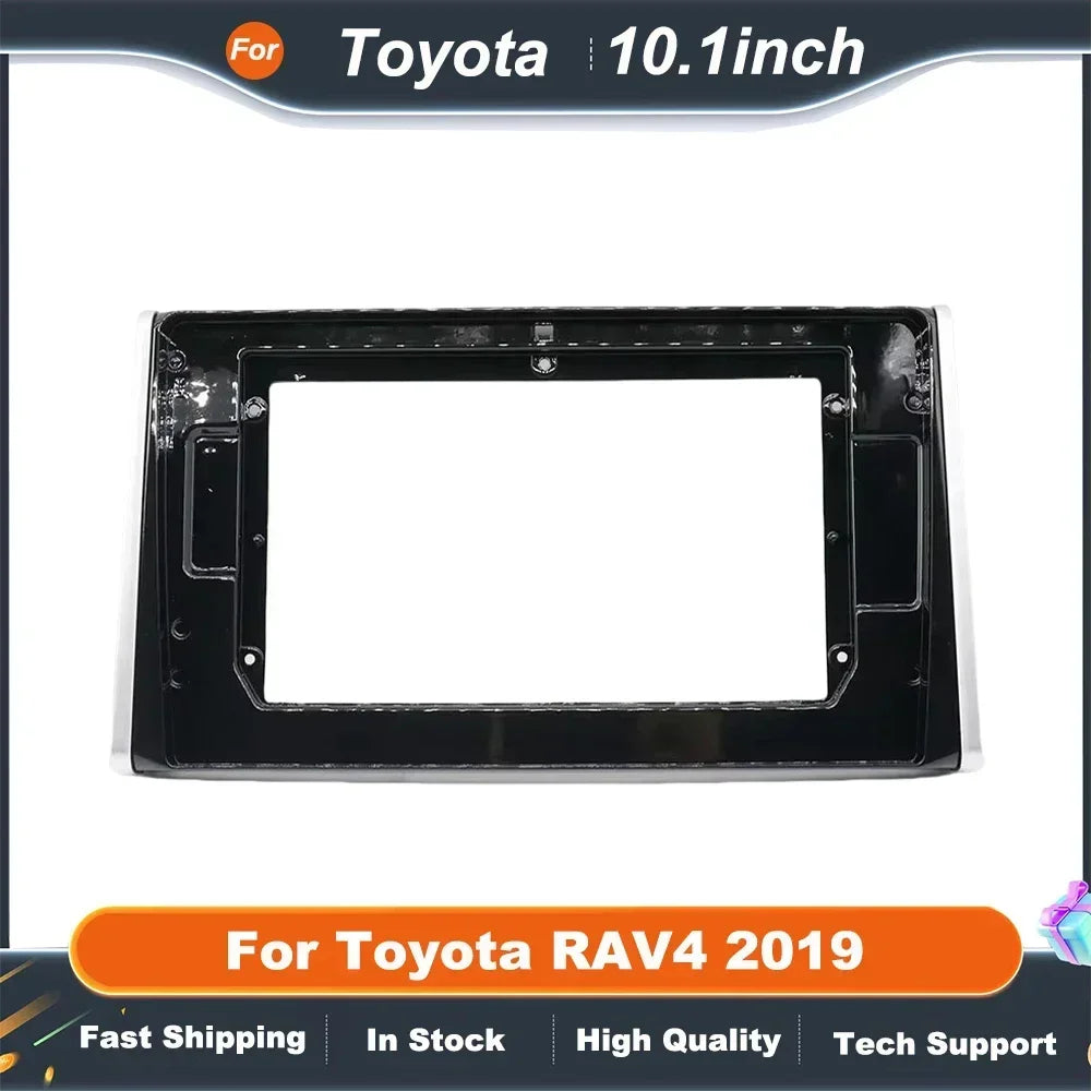 10.1 Inch Car Radio Fascia 2Din Fitting Kit for TOYOTA RAV4 2019 Dash Panel Radio Frame Installation Kit