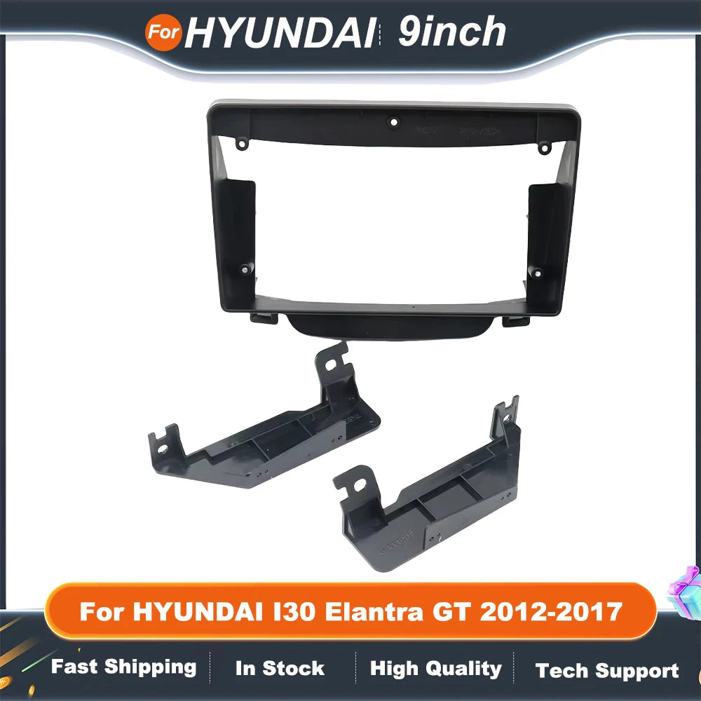 9 Inch car stereo frame For HYUNDAI I30 Elantra GT 2012-2017 Android MP5 GPS Stereo Player Head Unit Panel Casing Frame Kit
