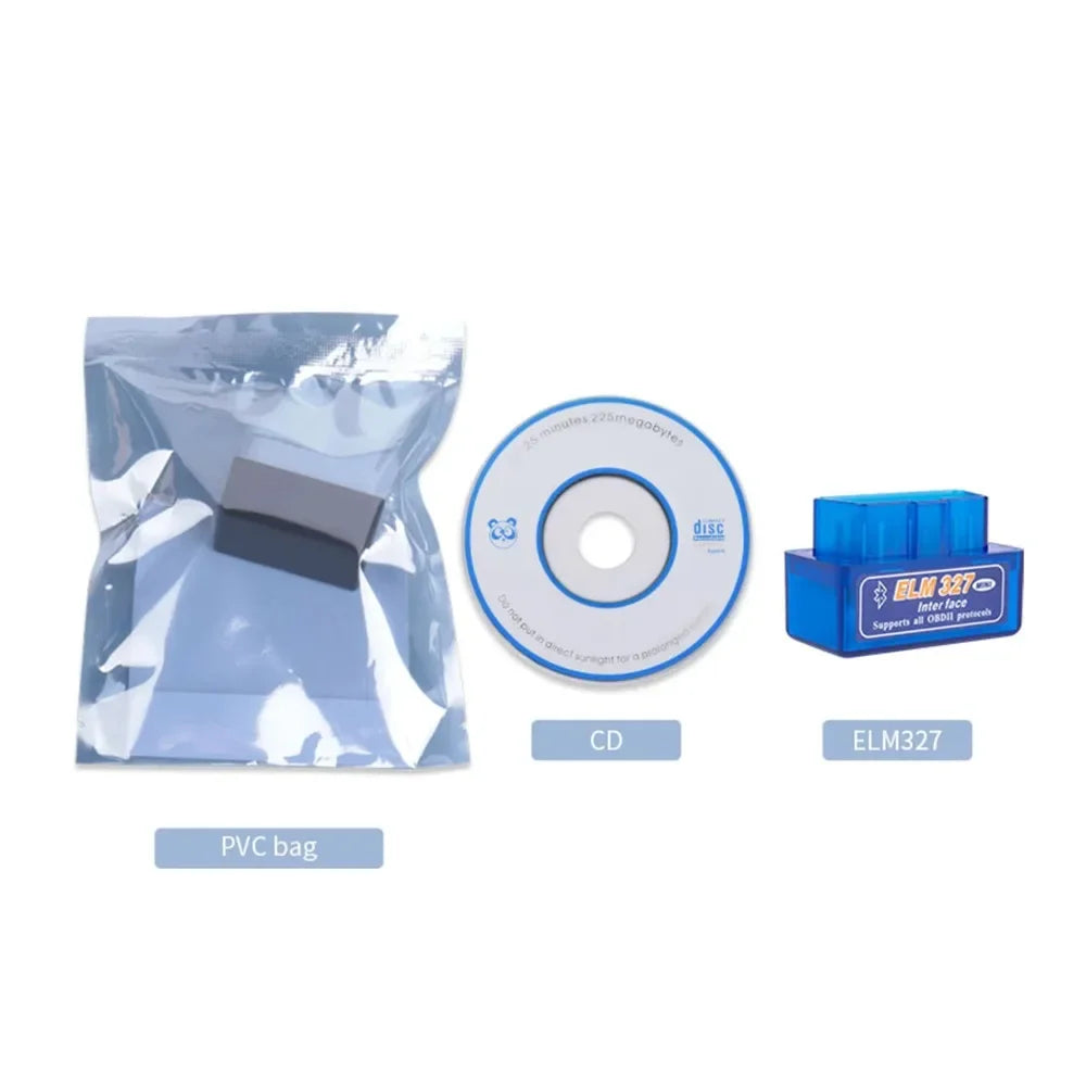 5.1 ELM327 V2.1 Auto OBD2 Scanner Car Diagnostic Tool Code Reader  Super MINI ELM 327 V1.5 For Android