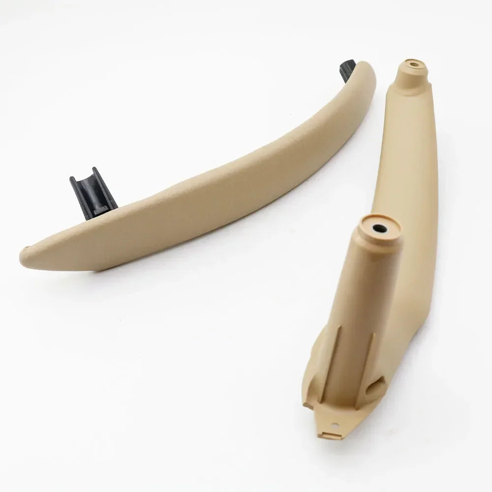Interior Car Left Right Passenger Door Handle Leather Cover Trim Replacement For BMW X5 X6 E70 E71 E72 2007-2013