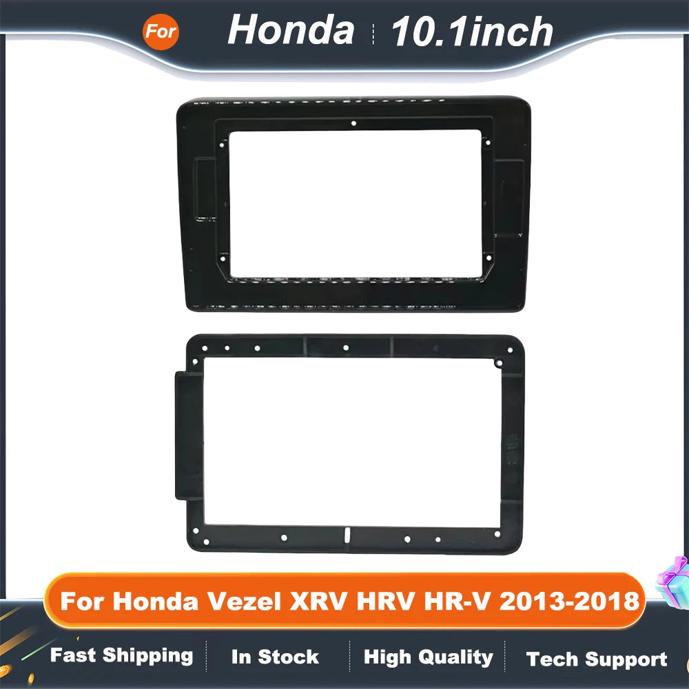 10.1 Inch Car Frame Fascia Adapter Canbus Box Decoder For Honda Vezel XRV HRV HR-V Android Radio Dash Fitting Panel Kit
