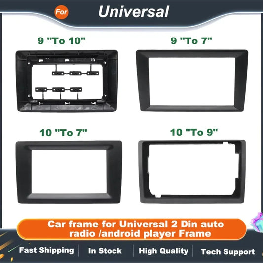 9 Inch To 10.1 9 10 Inch To 7 Inch Frame 2 DIN Frame Suitable For All Car Models Center Console Radio Android System