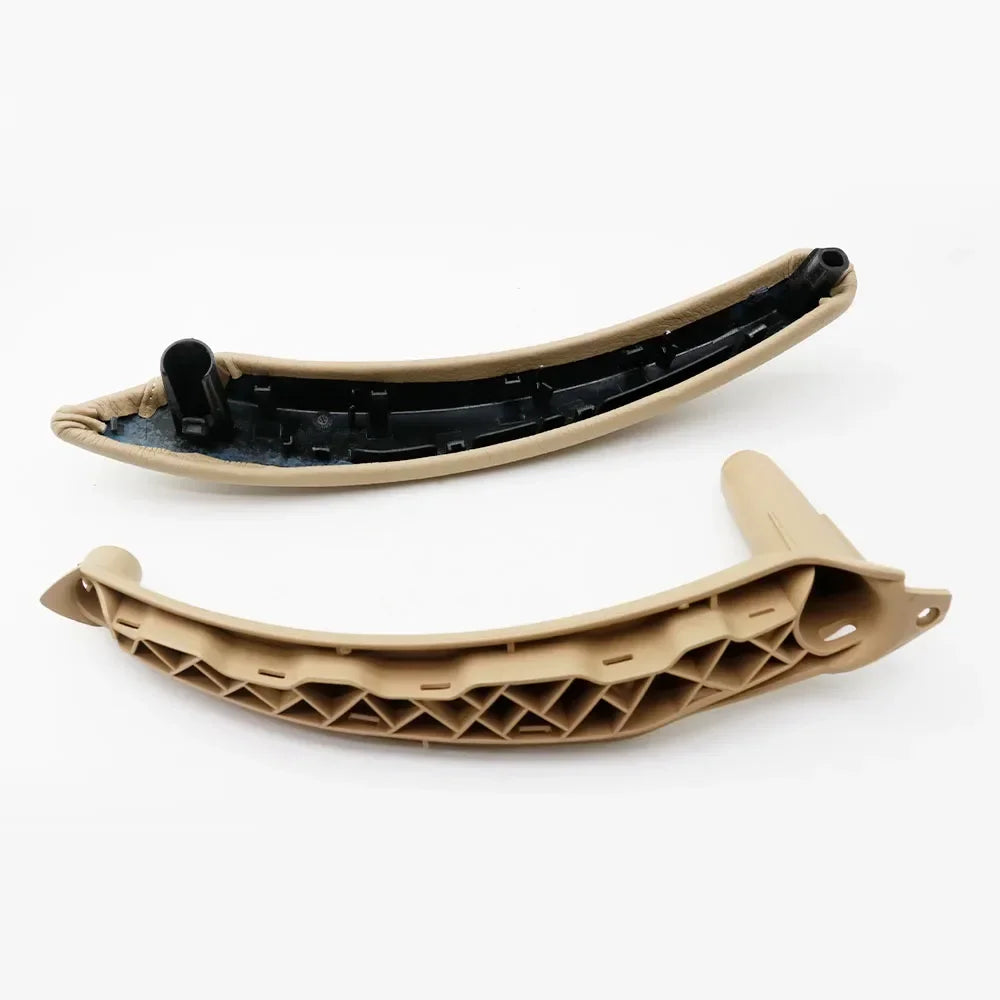 Interior Car Left Right Passenger Door Handle Leather Cover Trim Replacement For BMW X5 X6 E70 E71 E72 2007-2013