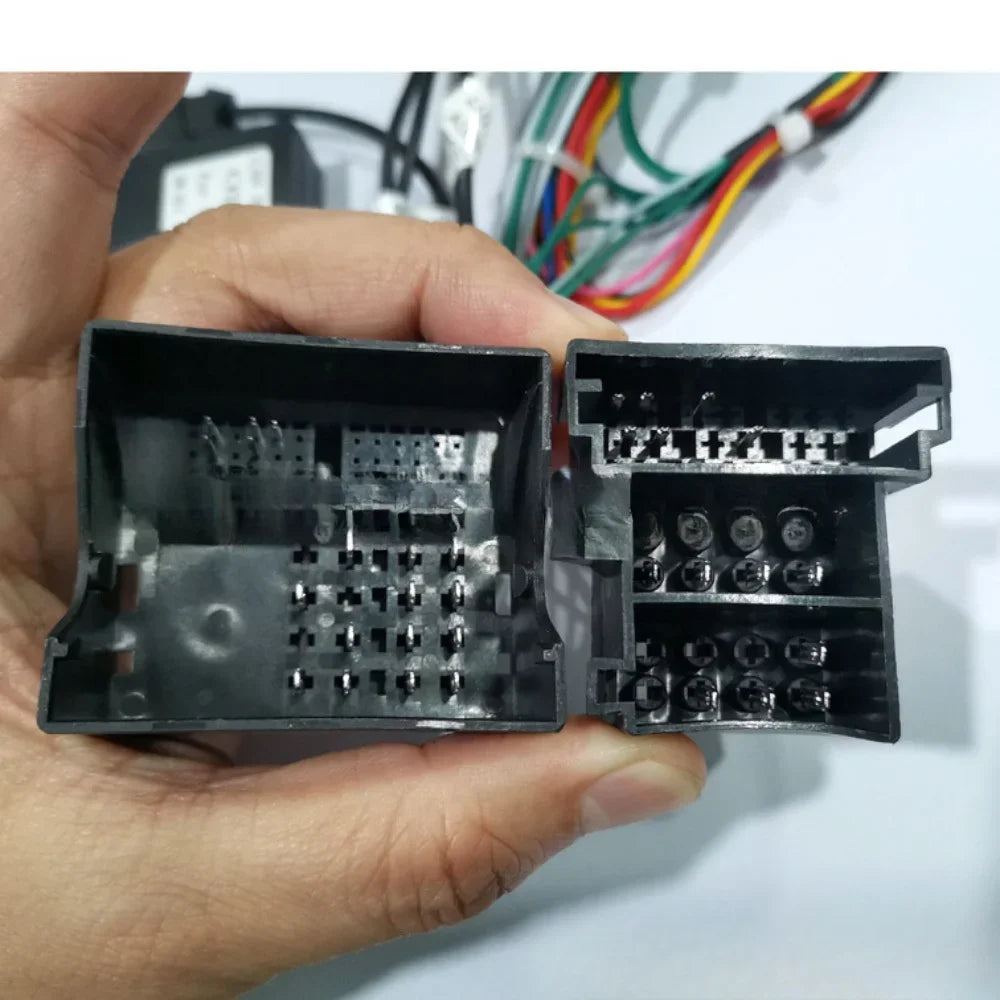 Car Audio Android 16PIN Power Cable Adapter With Canbus Box For Audi A3/A4/ A6/ TT Video Player Power Wiring Harness Radio Wire