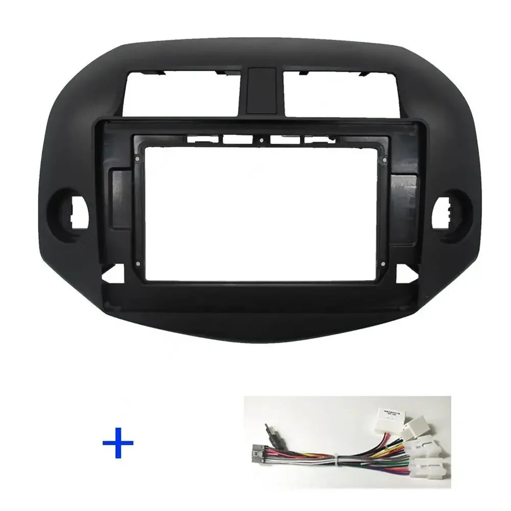 9Inch/10.1Inch  Car DVD Frame Audio Fitting Adaptor Dash Trim Kits Facia Panel For Toyota RAV4 2007-2012 Double Din Radio Player