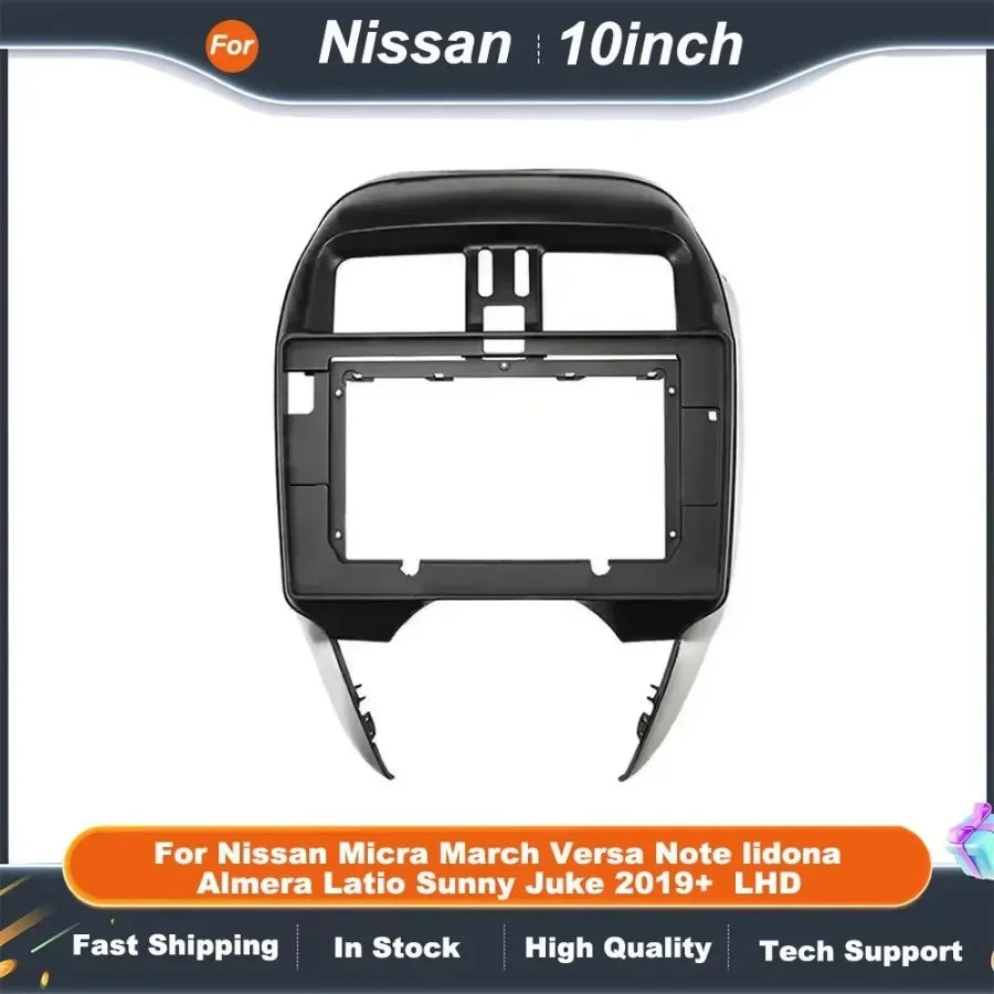 10 Inch Dash Panel Fascia Frame Kit Compatible For Nissan Micra March Versa Note Lidna Almera Latio Sunny Juke