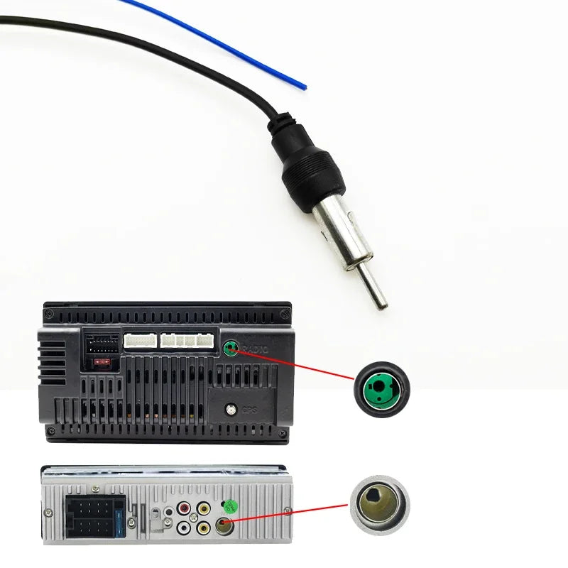 Car Radio AM FM Antenna Converter Adapter Cable DIN Plug Female Connector for Toyota Corolla Camry AVR4 Yaris Land Cruiser Hilux