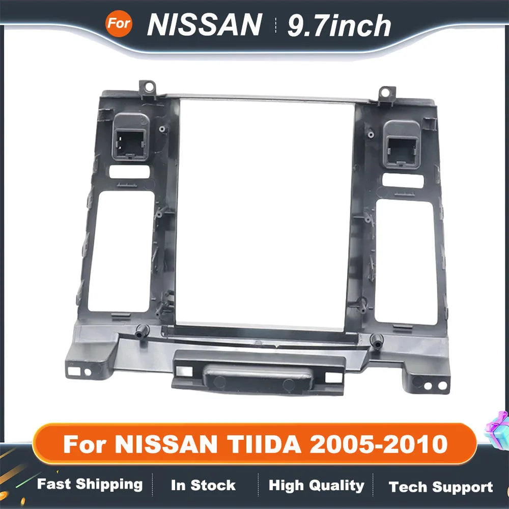9.7 Inch Car Multimedia Player Auto Radio Frame Android Radio Dash Fitting Panel Kit Navigation For 2005-2010 NISSAN TIIDA