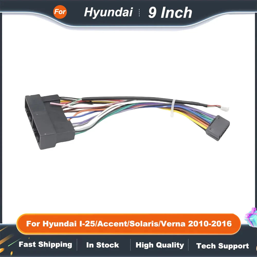 9 inch Car Radio Fascia Frame for Hyundai I-25 Accent Solaris Verna 2010-2016 Android 2Din MP5 Stereo Panel Dash Kit