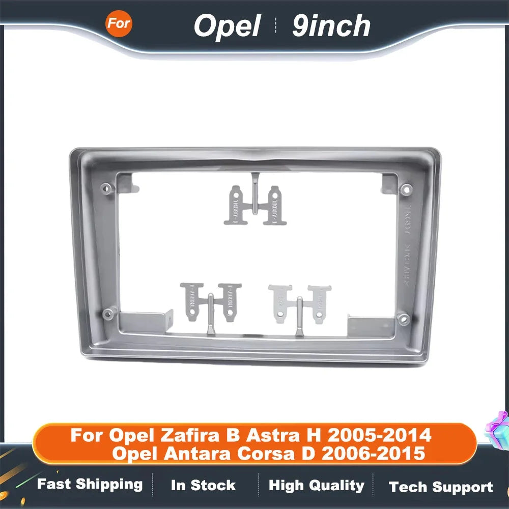 9 Inch Car Radio Fascia Frame for Opel Zafira B Astra H Antara Corsa Android Dash Panel with Canbus Box  Adapter Kit