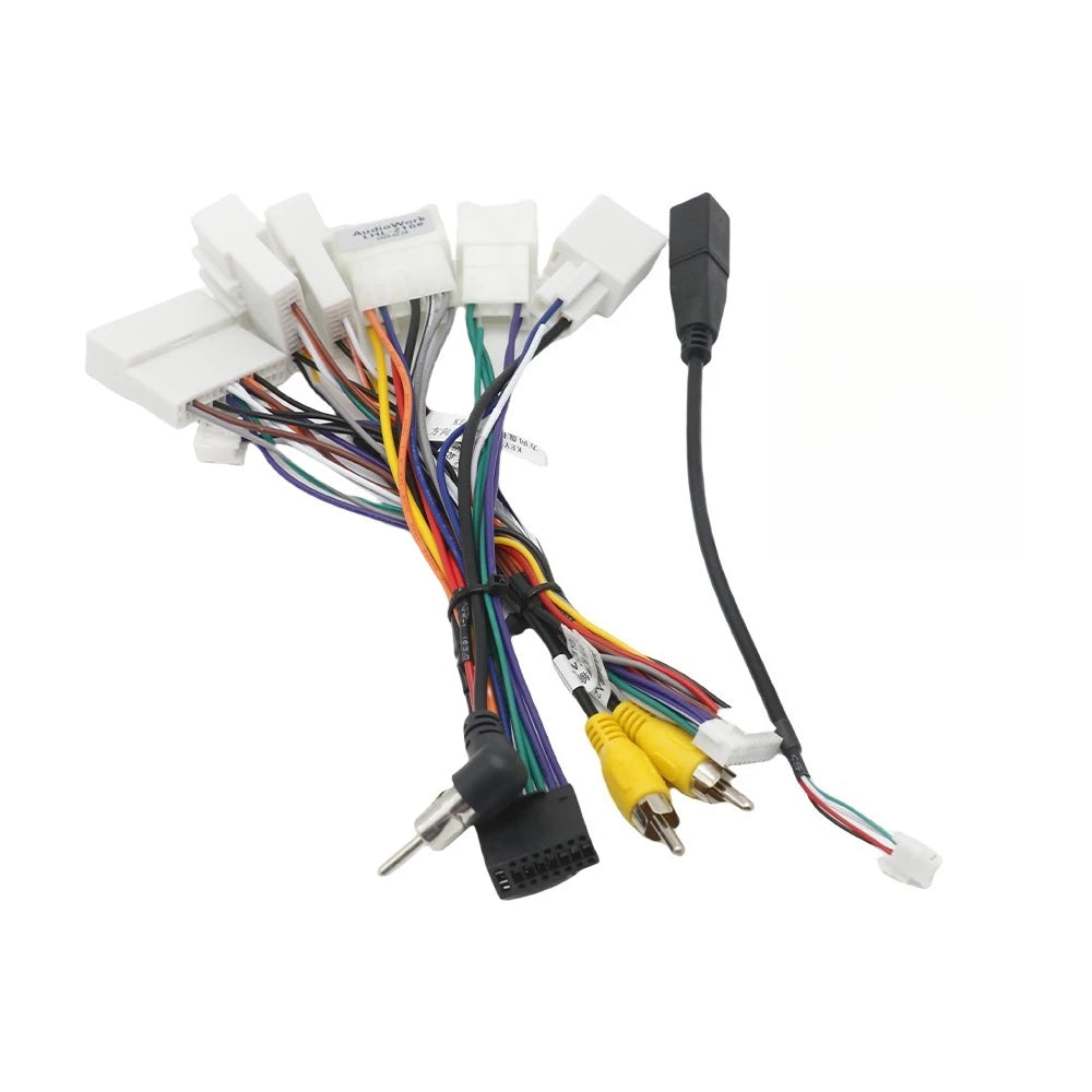 Canbus Box RZ-FT01 RZ-FT52 for Toyota Corolla Camry CHR RAV4 LAND CRUISER Android Car Radio Wiring Harness Power Cable