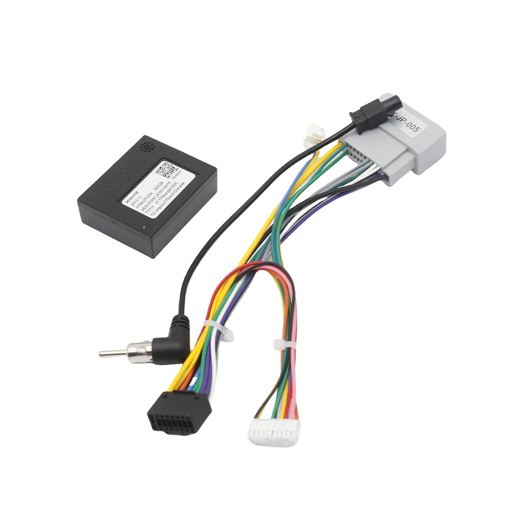 CAN Bus Decoder Box 16 Pin To 22Pin Cable Radio Wiring Harness Adapter for Jeep Wrangler Cherokee Compass Dodge Journey Ram 1500