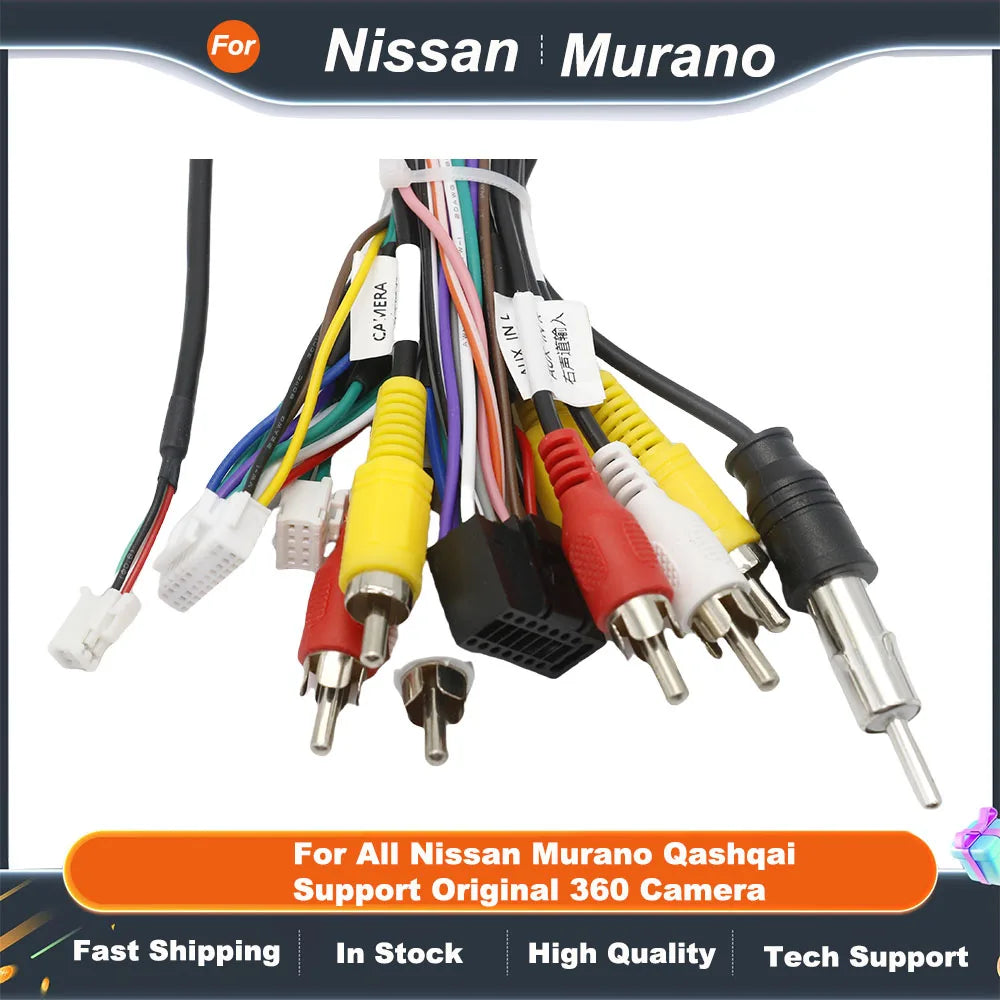 For All Nissan Murano Qashqai j10 j11 X trail Tiida/SYLPHY/ Terra/Bluebird Kicks/Versa Support Original 360 Camera Function