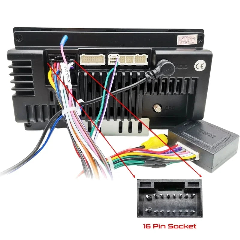 CAN Bus Decoder Harness Wiring Adapter 16 Pin Connector Radio Antenna Cable for Nissan Qashqai J11 Tiida Sentra X-trail Teana