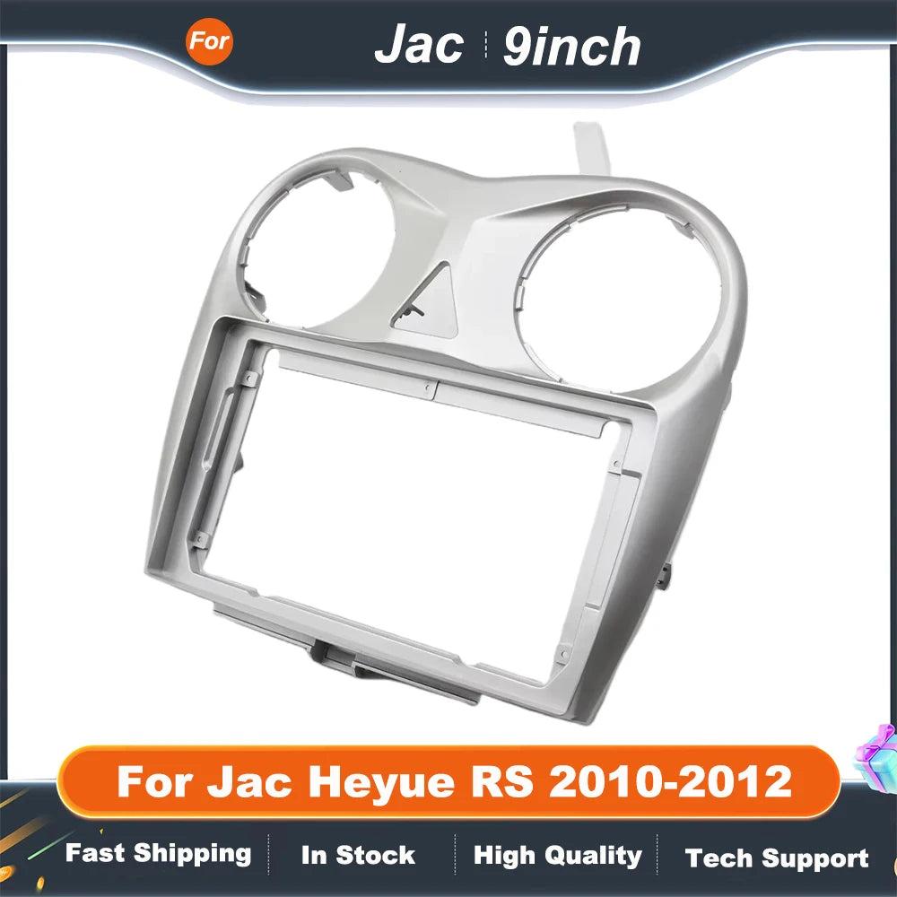 9 Inch car stereo frame Adapter For Jac Heyue RS 2010-2012 Android Radio Dash Fitting Panel Kit