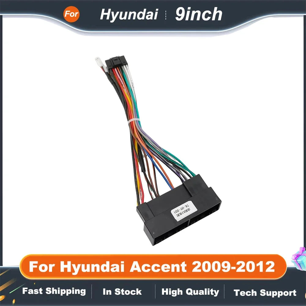 9inch 2 DIN Android Car DVD Frame Radio Stereo Dashboard Instrument Panel for  Hyundai Accent 2009-2012