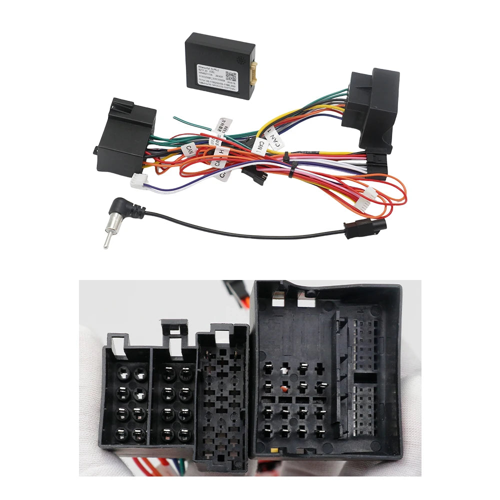 For Mercedes Benz B200/C-Class/E-Class/ML/S300/Vito/Viano/R-Class Car Android 16PIN Power Wiring Harness Cable With Canbus