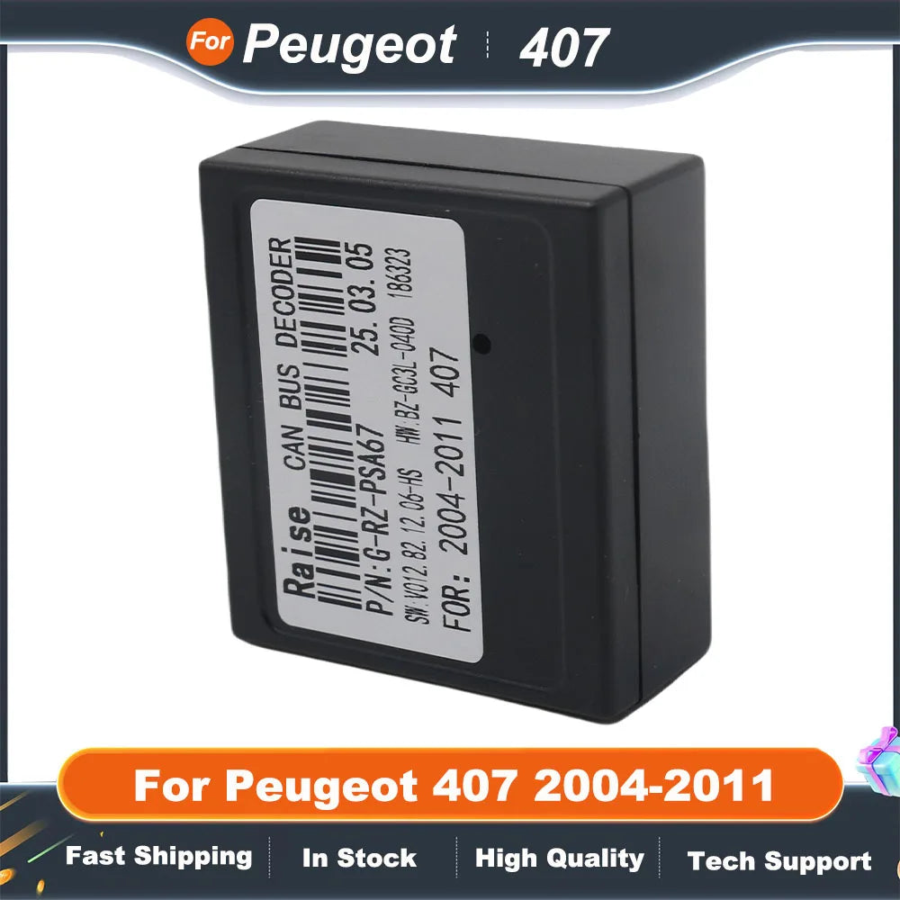 Raise PSA-RZ-67 Android Radio Head Unit 16 Pin Power Canbus For Peugeot 407 2004-2011 Multimedia Player Car Radio Touch Screen