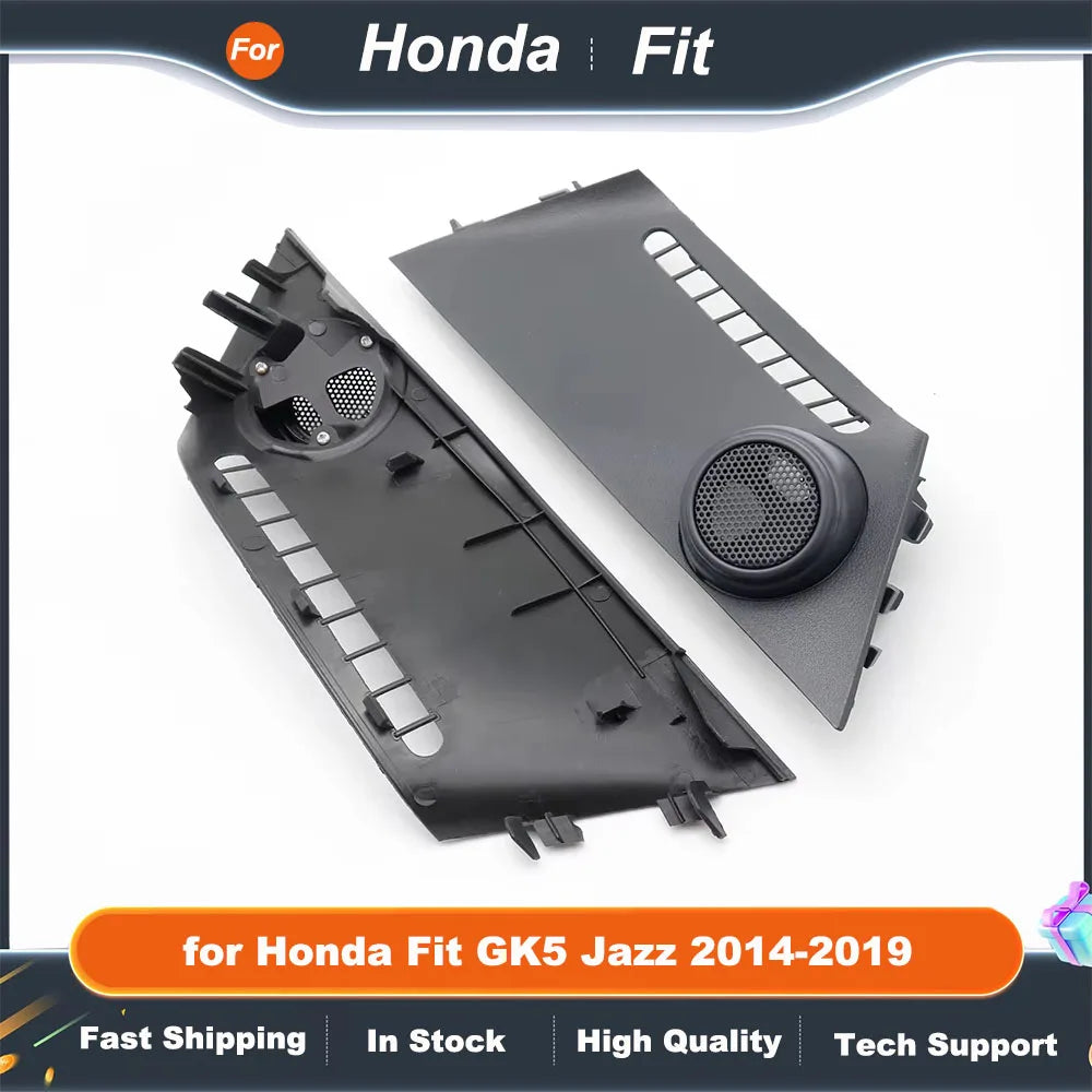2PCS Car Tweeter Speaker Mounts for Honda Fit Jazz GK5 2014-2019 Audio Door Refitting Angle Cover Boxes