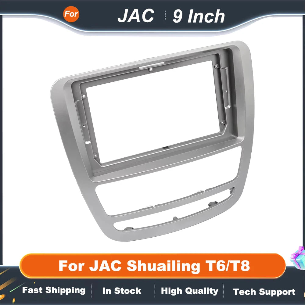 9 inch Car Radio Panel For JAC Shuailing T6/T8 Car Stereo Panel Kit CD Decoration Installation Multimedia Panel DVD Frame
