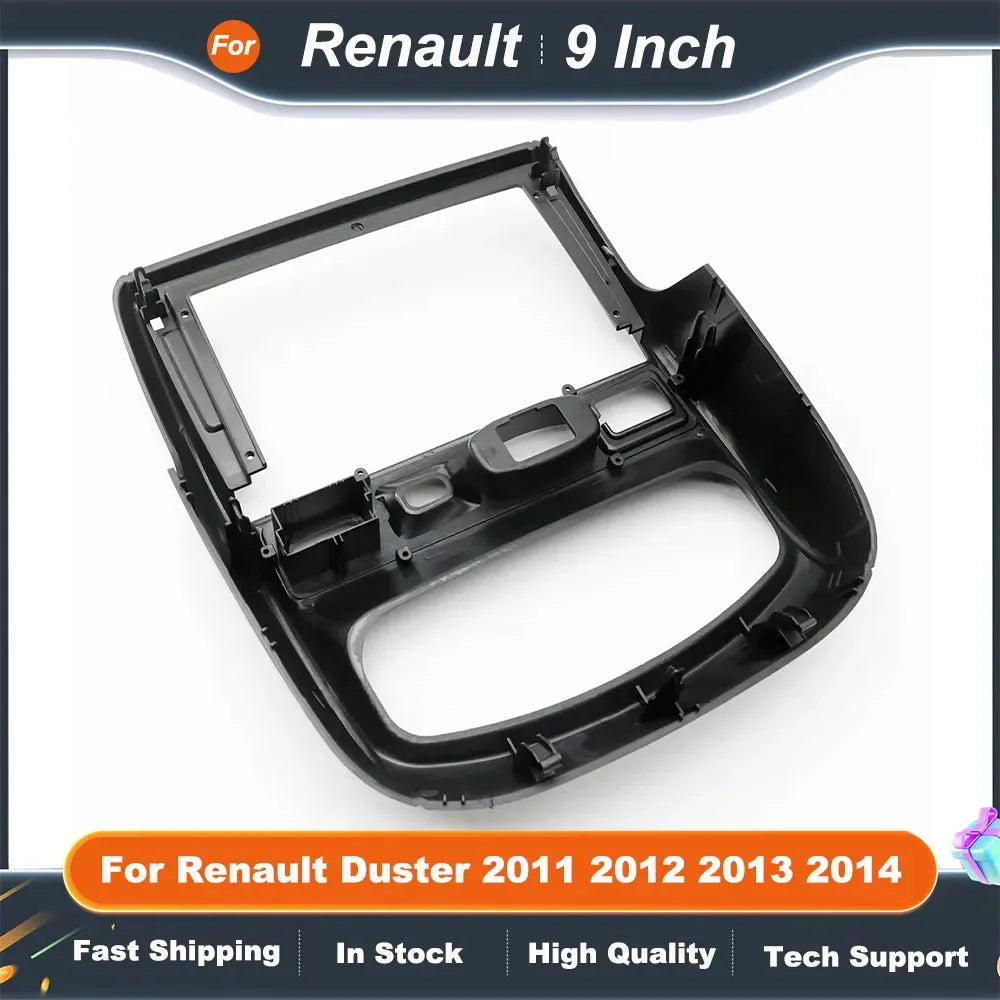 9 Inch Car Radio Fascia Frame for Renault Duster 2011-2014 Multimedia Dashboard Panel Audio Installation Kit