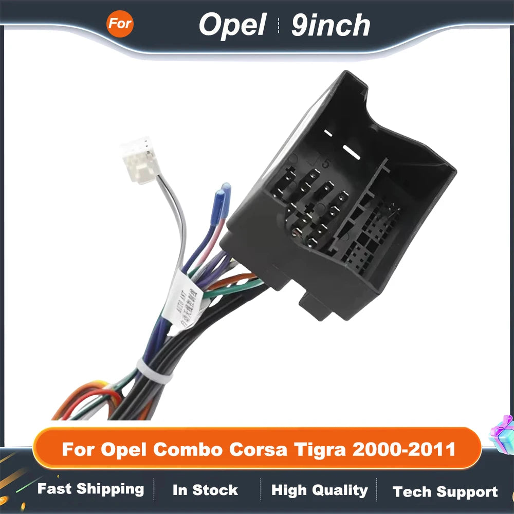 9 Inch car stereo panel Adapter  For Opel Combo Corsa Tigra 2000-2011 Canbus Box Decoder Android Radio Dash Fitting Panel Kit