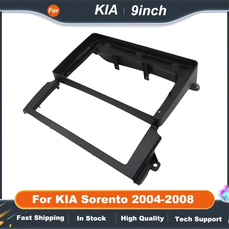 9" Car Radio Frame Big Screen DVD Fascia Frame Adapter For KIA Sorento 2004-2008 2Din Dash Installation Panel Frame Kit