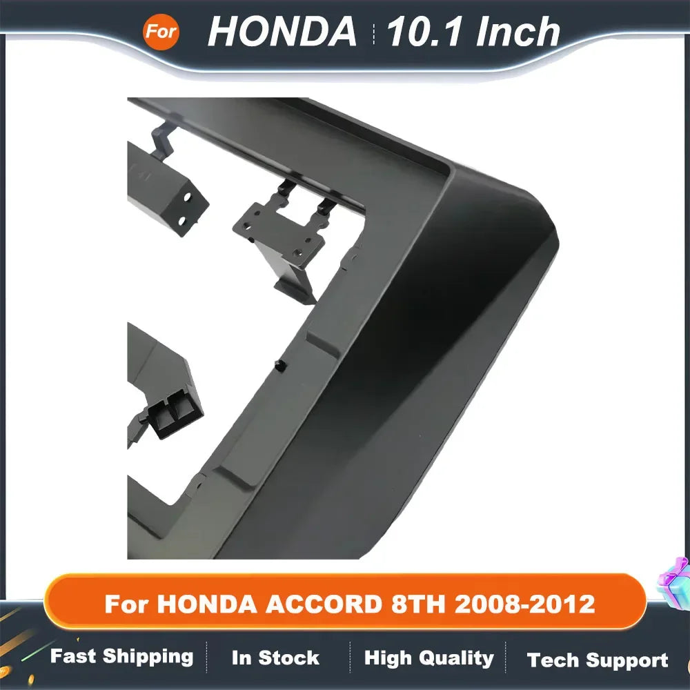 10.1 Inch 2DIN Car Radio Fascia Frame Dashboard Panel for Honda Accord 8th 2008-2012 Stereo Installation Kit