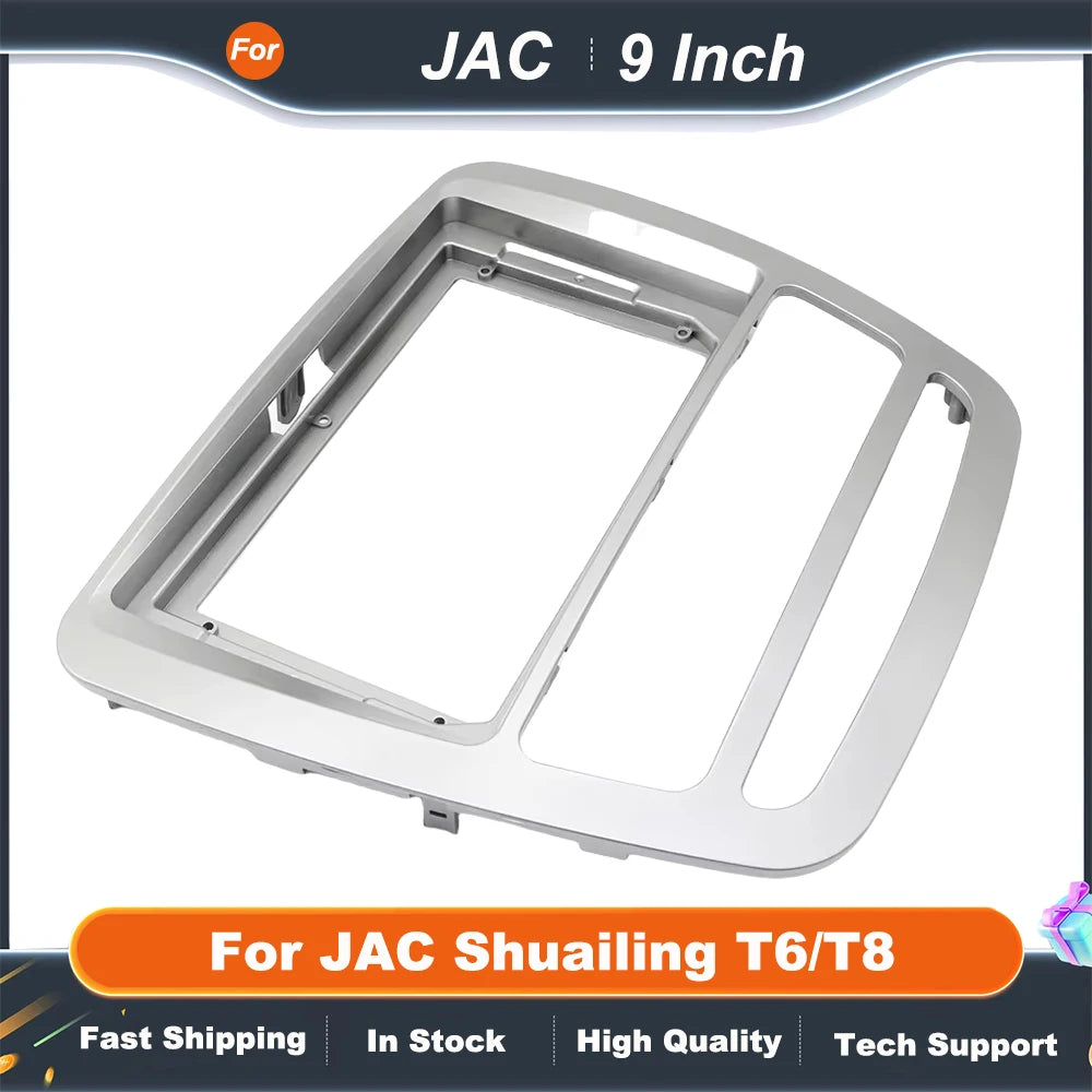 9 inch Car Radio Panel For JAC Shuailing T6/T8 Car Stereo Panel Kit CD Decoration Installation Multimedia Panel DVD Frame