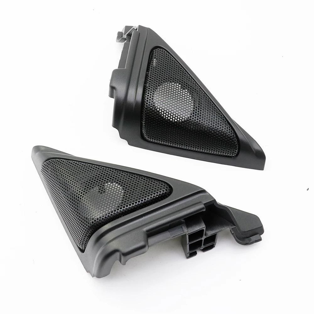 2pcs Car Door Panel Audio Horn Speaker Tweeter Triangle Cover Case Loudspeaker Trim for Honda Accord 2018-2020