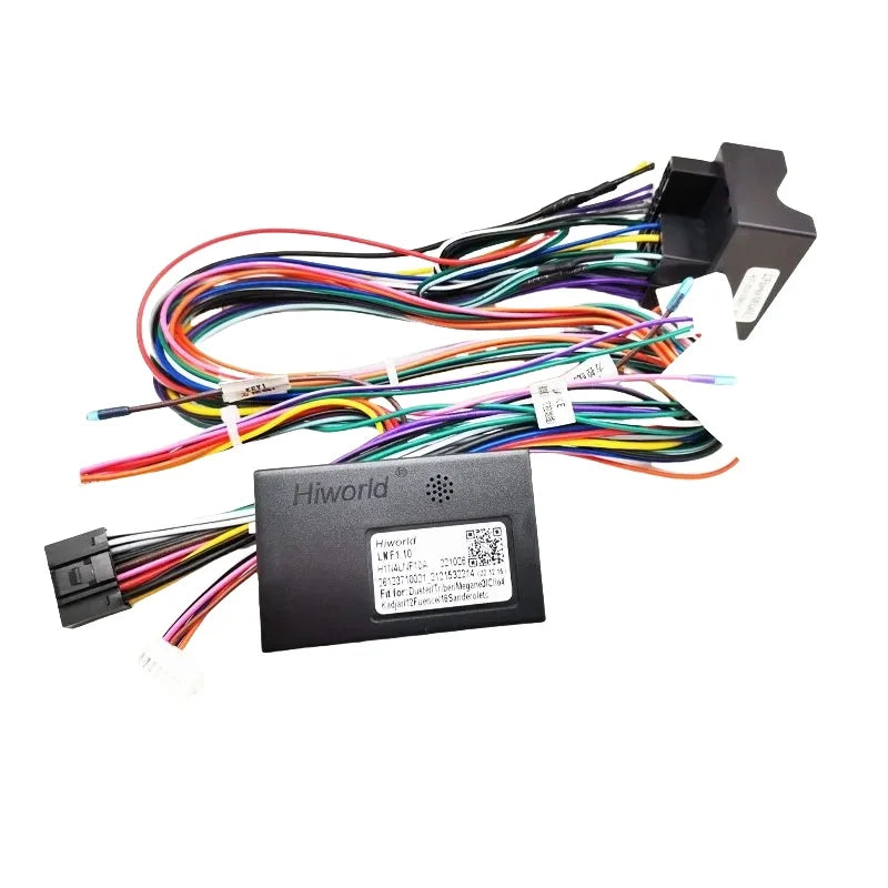 Quadlock Wiring Harness CAN Bus Decoder 16 Pin Plug to 12 Pin Connector Car Android Cable Adapter for Renault Megane 3 Fluence