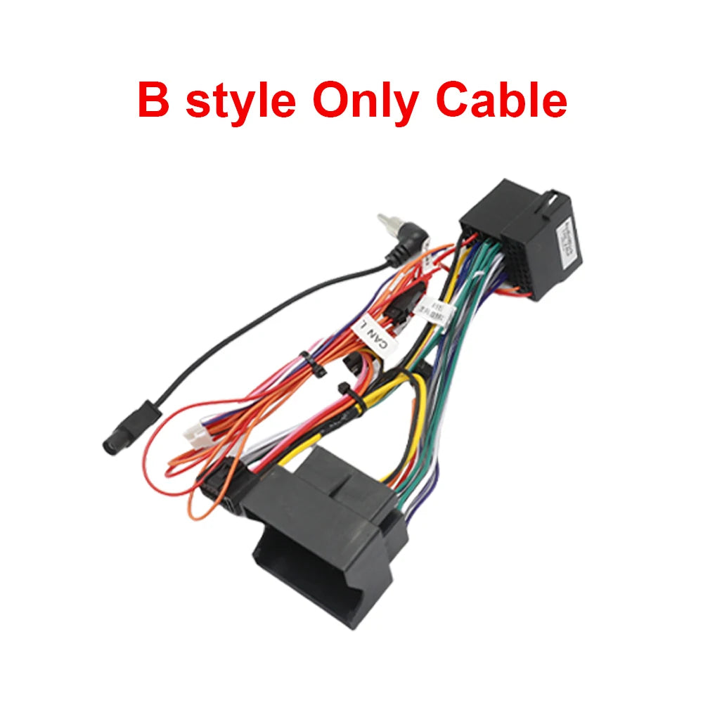 For Mercedes Benz B200/C-Class/E-Class/ML/S300/Vito/Viano/R-Class Car Android 16PIN Power Wiring Harness Cable With Canbus
