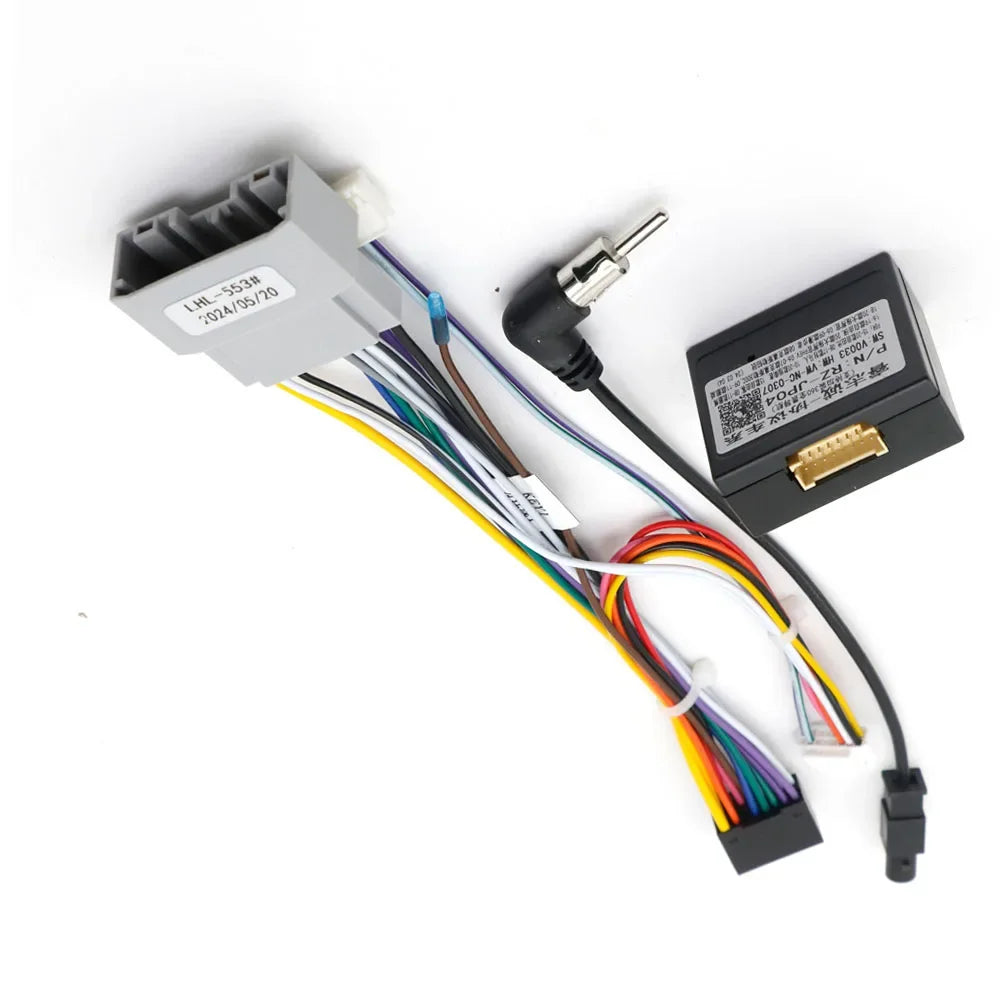 For Jeep Wrangler JK 2008-2018  Aftermarket DVD Radio Player Stereo Installation Car 16pin Android Wiring Harness With Canbus