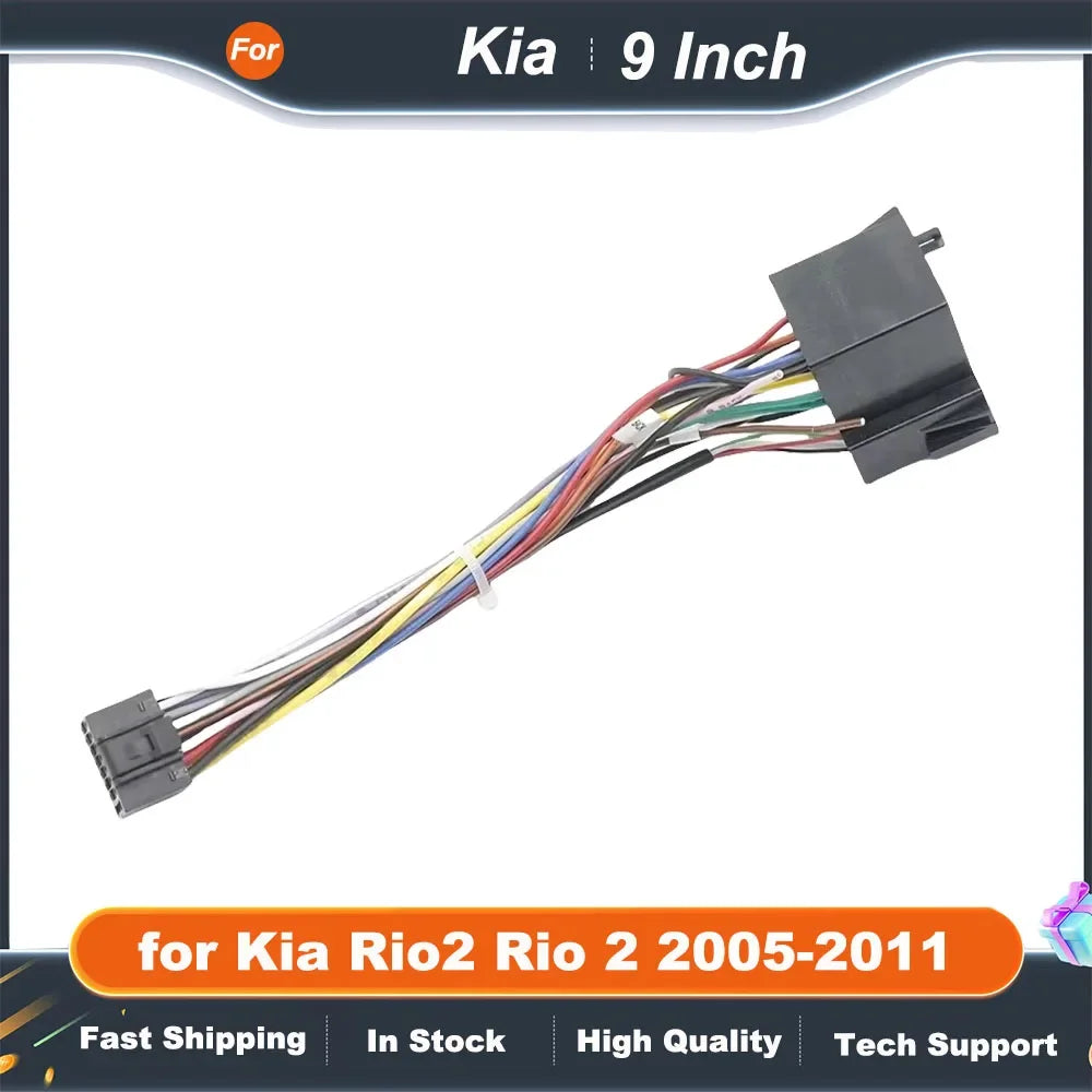 9 Inch Car Radio Fascia Frame for Kia Rio 2 2005-2011 Dashboard Stereo Panel Kit Refitting Accessories Adapter