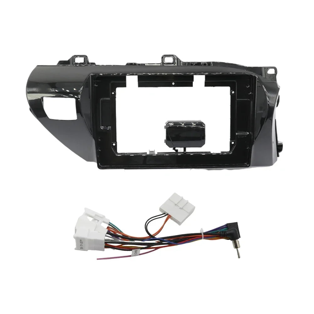 10.1 Inch Frame For TOYOTA REVO HILUX 2014-19 Car Radio Fascia DVD Dash Refitting Trim Kit Installation Mount Plate Stereo Bezel