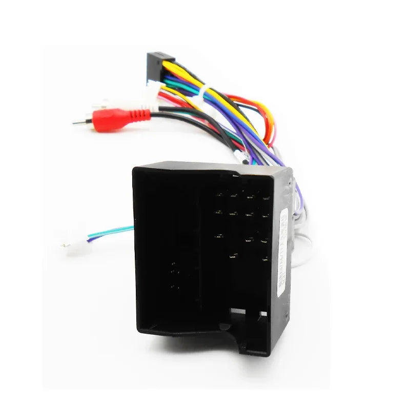 Car Radio Wiring Harness 16 Pin Plug Quadlock Female Connector Android System Head Unit RCA Cable Adapter for Audi A3 8P A4 TT