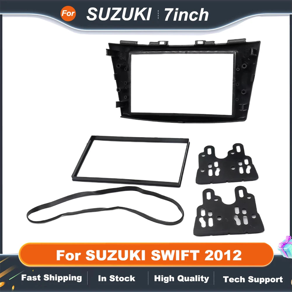7 Inch Car Radio Stereo For SUZUKI SWIFT 2012 GPS MP5 Android Player 2 Din Fascias Panel DashBoard Frame Cover Kit