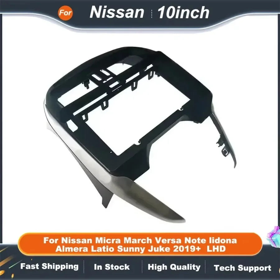10 Inch Dash Panel Fascia Frame Kit Compatible For Nissan Micra March Versa Note Lidna Almera Latio Sunny Juke