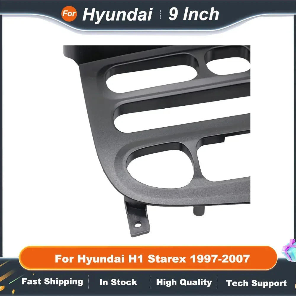 9 Inch Car Radio Fascia Frame for Hyundai H1 Starex 1997-2007 Android Audio Dash Trim Kit Fitting Adapter Panel