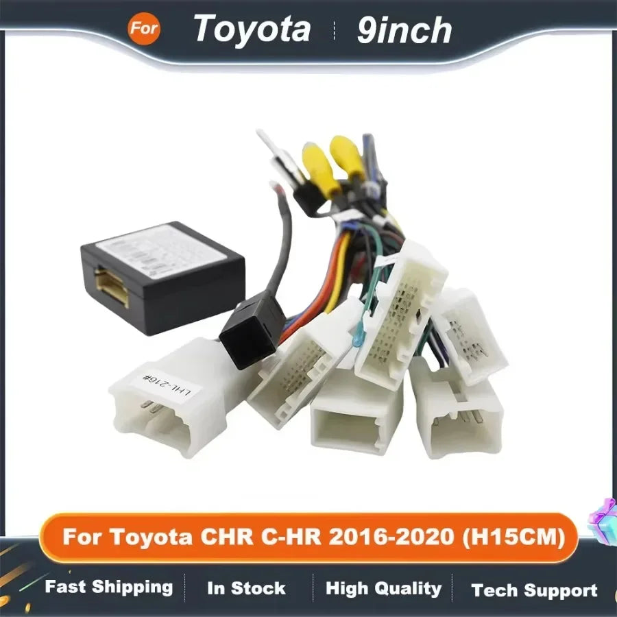 9 Inch Car Audio Fascia Panels Adapter For Toyota CHR 2016+ Stereo Android Radio Dash Fitting Panel Kit