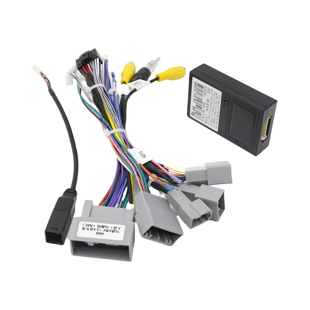 2 Din Video Player Car Radio Stereo For Honda CRV2.4 2015 For CIVIC 2014 Wiring Harness Cable Adapter Canbus Box
