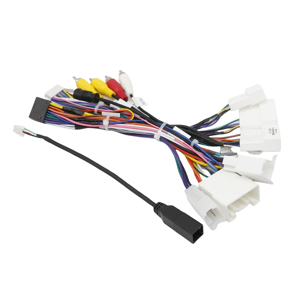 For Toyota Land Cruiser 2016 Avalon 2013 for Prius 2021 Highlander RAV4 2018-2019 Hiworld Canbus Box Android 16 Pin Power Cable