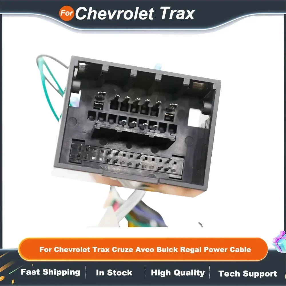 16Pin Car Radio Fascia Frame Harness Adapter for Chevrolet Trax Cruze Aveo  Buick Regal 2016-2022 CANBus Decoder Box