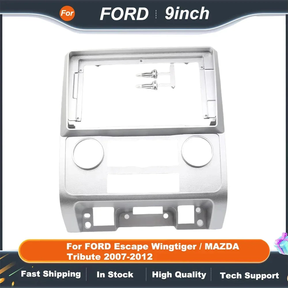 9 Inch 2DIN Car Radio Fascia Adapter for FORD Escape Wingtiger/MAZDA Tribute 2007-2012 Dash Mounting Kit