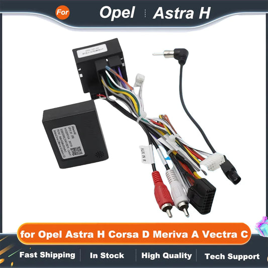 Quadlock Wiring Harness CAN Bus Decoder, 16 Pin to Quad Lock Connector Cable Adapter for Opel Astra H Corsa D Meriva A Vectra C