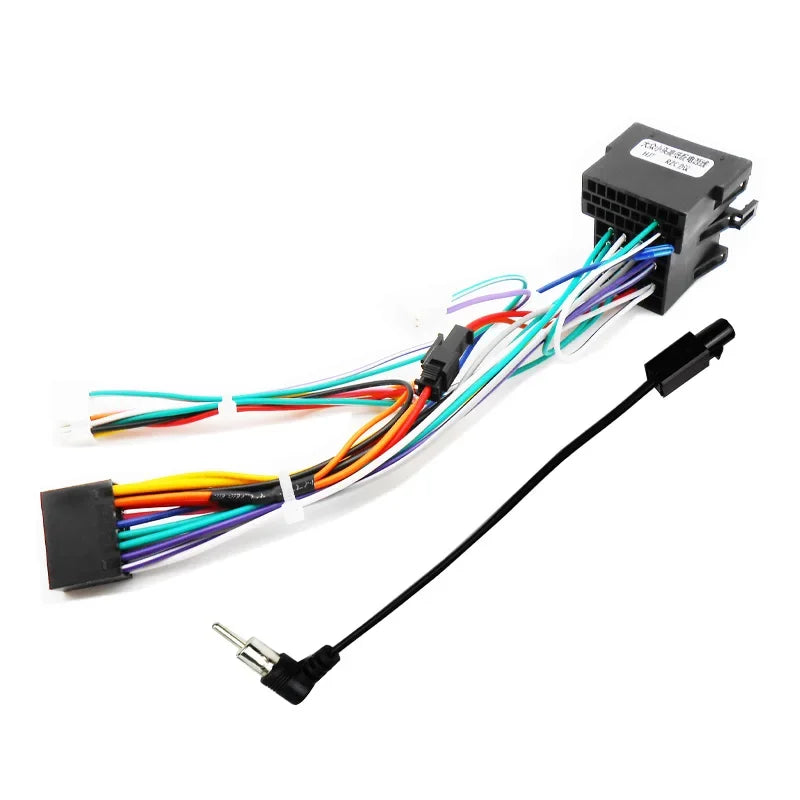 16 Pin to ISO Wiring Harness 16P Male Plug Connector 2 Din Car Audio Head Unit Cable Adapter for VW Golf Jetta Leon Passat