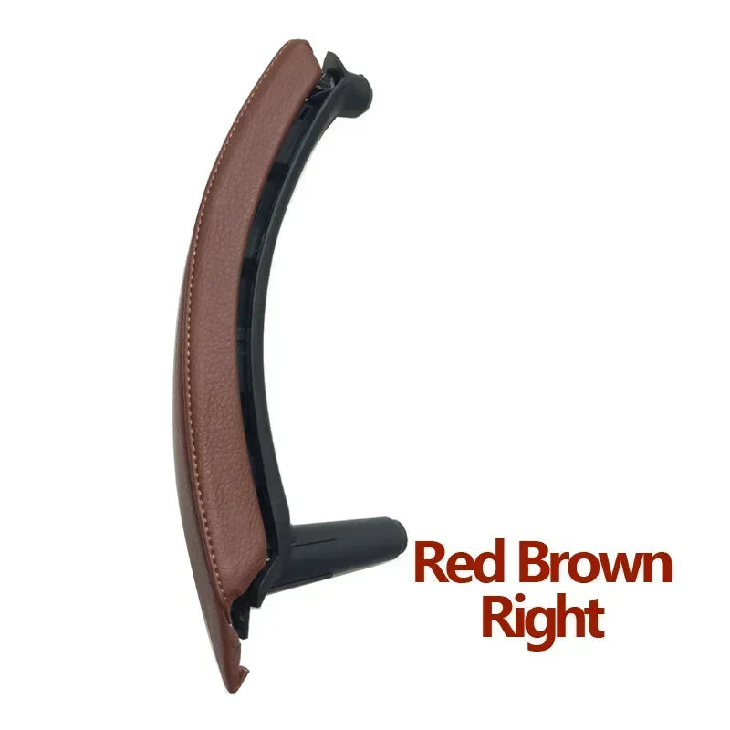Interior Car Left Right Passenger Door Handle Leather Cover Trim Replacement For BMW X5 X6 E70 E71 E72 2007-2013