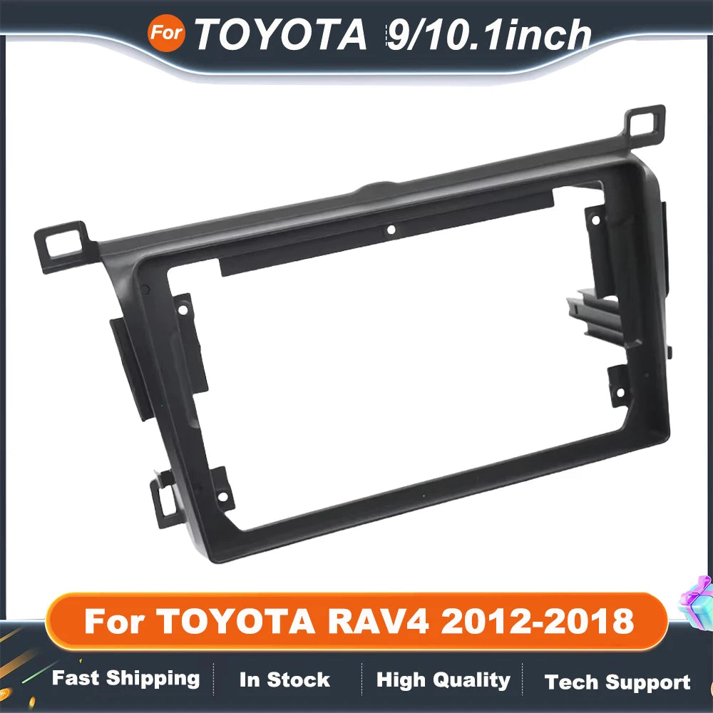 9Inch/10.1Inch Car Radio Fascias For TOYOTA RAV4 2012-2018 GPS MP5 Android Stereo Player 2 Din Head Unit Panel Dash Frame Trim