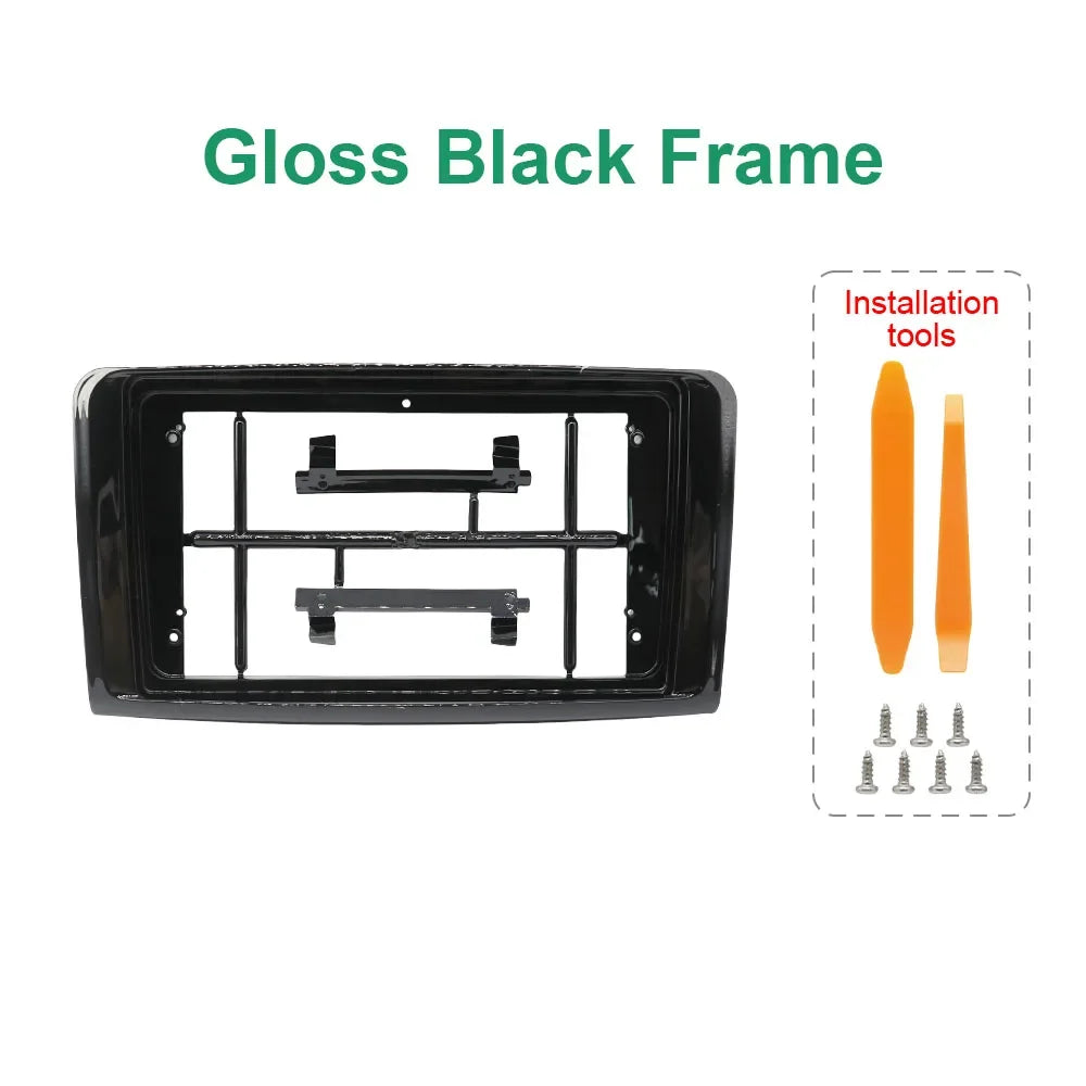 Car Stereo Frame For MERCEDE BENZ ML W164 2006-2010 Kit Audio Dash Trim Kits Facia Panel 9 Inch Universal Car Radio Frame